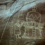 stupa on rock